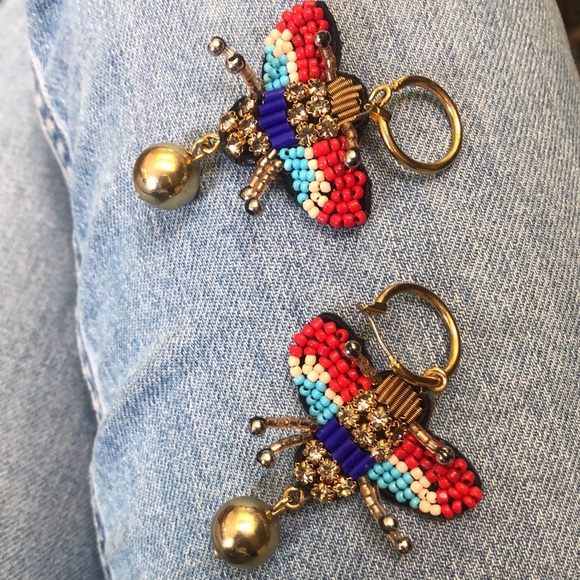 J. Crew Dragonfly Earrings - Picture 2 of 2